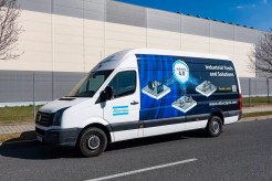 Atlas Copco Demo Van Visits Customers