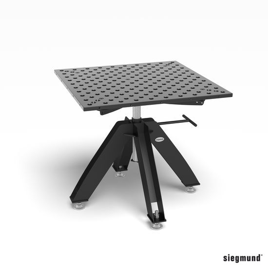Rotating table height adjustable for System 28 1000x1000 mm Welding